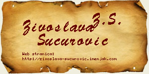 Živoslava Šućurović vizit kartica